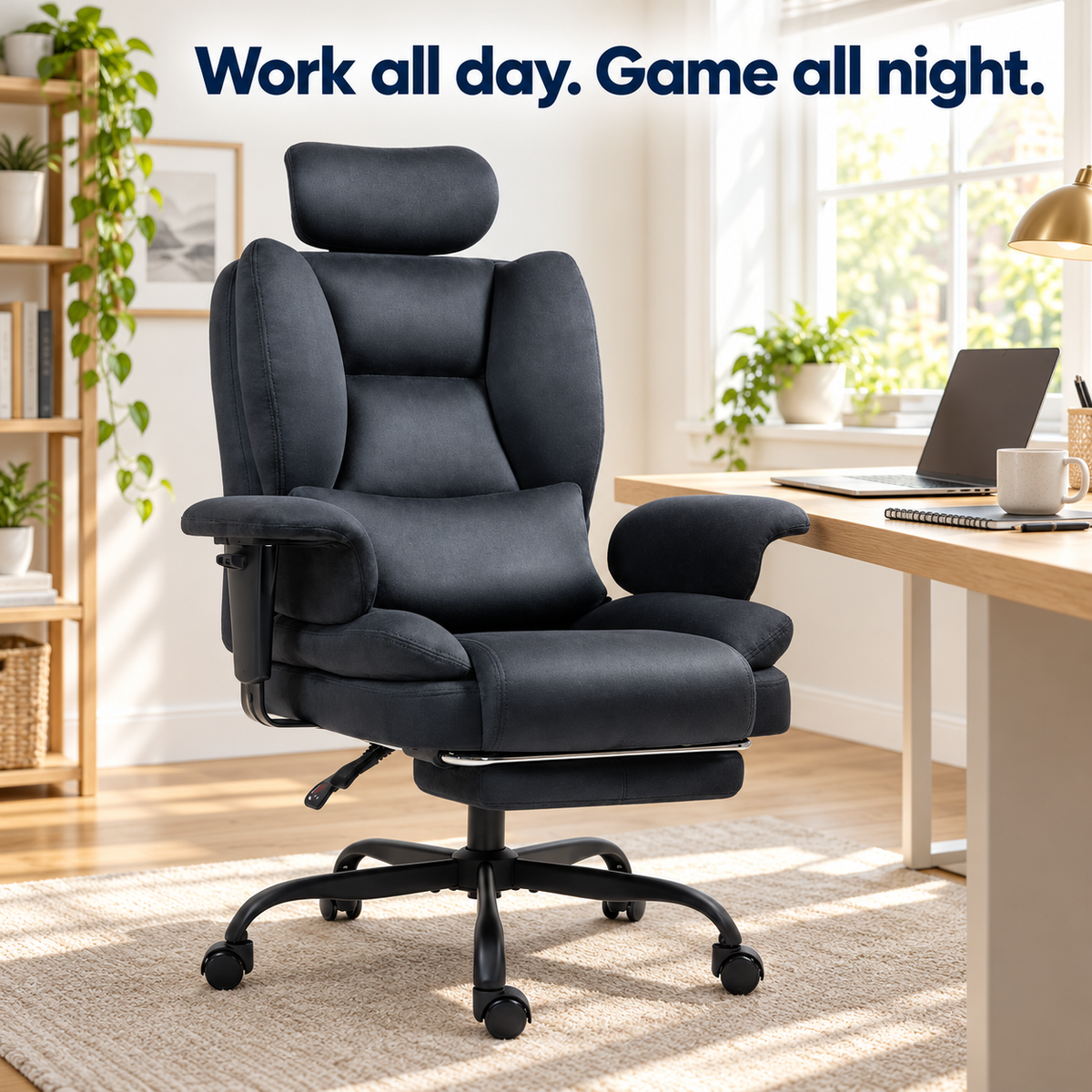 CloudRest Sofa Gaming Chair with Footrest