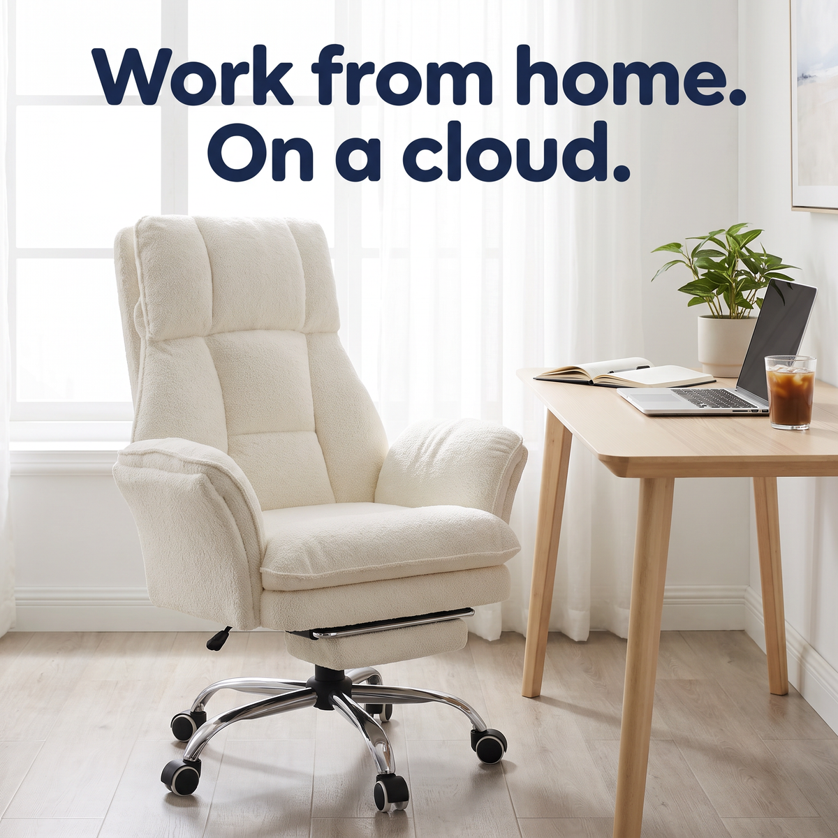 CloudRest Criss-Cross Chair With Footrest