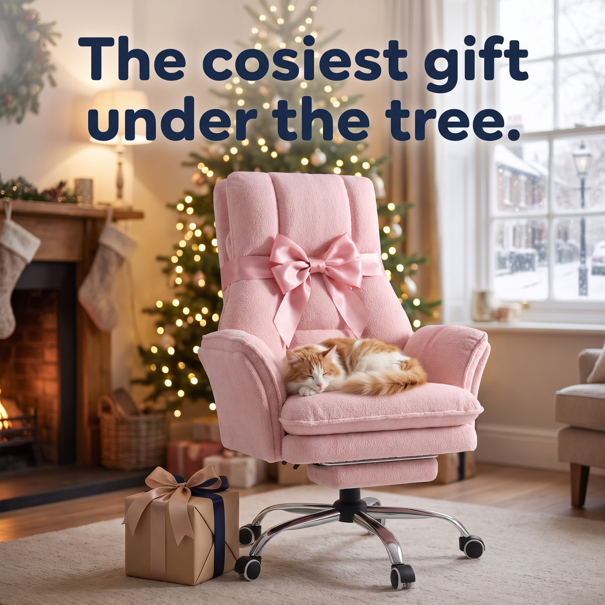 CloudRest Criss-Cross Chair With Footrest