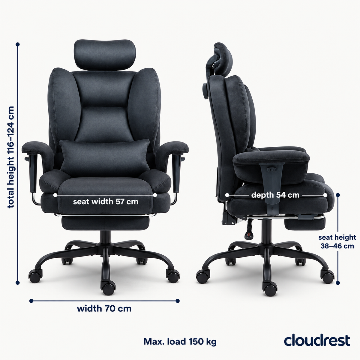 CloudRest Sofa Gaming Chair with Footrest